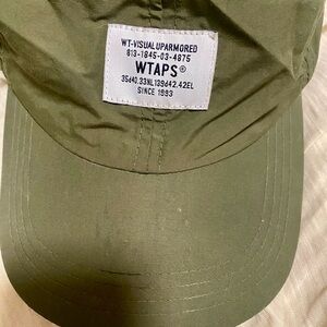 WTAPS 2023 skater water resistant nylon Cap military green dad cap